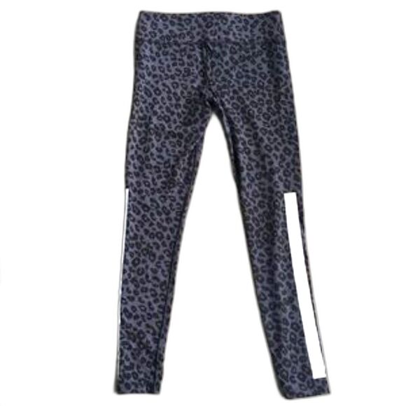 VICTORIAS SECRET PINK Stretch Grey Cheetah Animal Print Yoga Leggings Medium - Picture 3 of 14